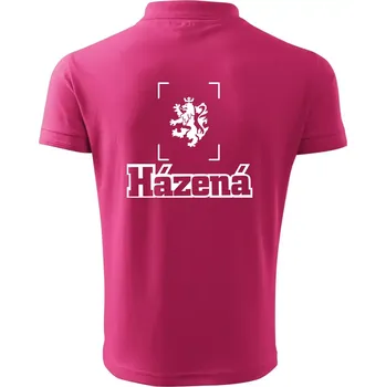 Pánská košile Národní házená lev - Polokošile pánská Pique Polo 203 - 2XL ( Purpurová )