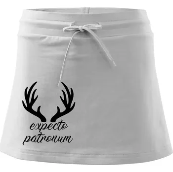 Dámská sukně Harry - Expecto patronum - Sportovní sukně - two in one - L ( Bílá )