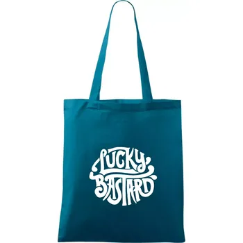 Lucky Bastard - Taška bavlněná - 42 x 38 cm ( Petrolejová )