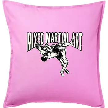 Polštář MMA v boji - Polštář 50x50 - 50x50 - Pouze potah ( Růžová )