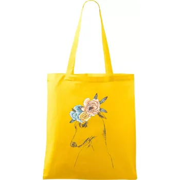 Chrt princezna - Taška bavlněná - 42 x 38 cm ( Žlutá )