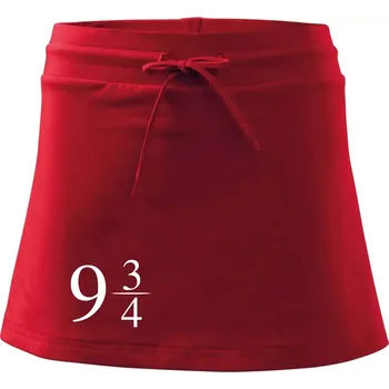 Dámská sukně Harry - Nástupiště 9 a třičtvrtě - Sportovní sukně - two in one - XL ( Červená )
