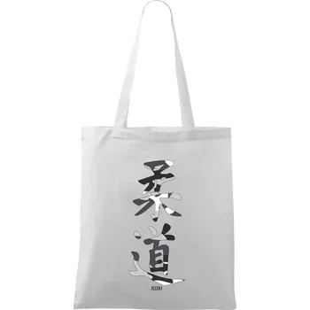 Nákupní taška Judo maskáčový nápis - Taška bavlněná - 42 x 38 cm ( Bílá )