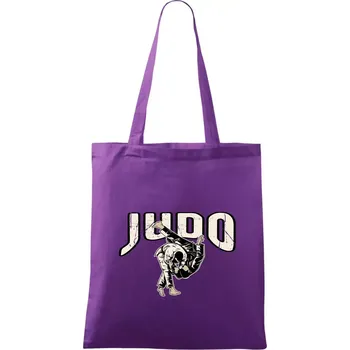 Judo v boji - Taška bavlněná - 42 x 38 cm ( Fialová )