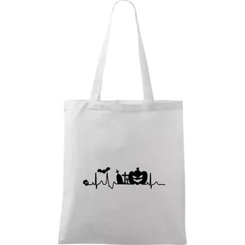 EKG Halloween - Taška bavlněná - 42 x 38 cm ( Bílá )