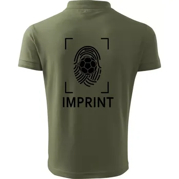 Pánská košile Házená imprint - Polokošile pánská Pique Polo 203 - 2XL ( Khaki )