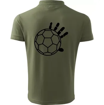 Pánská košile Házená míč ruka - Polokošile pánská Pique Polo 203 - 3XL ( Khaki )
