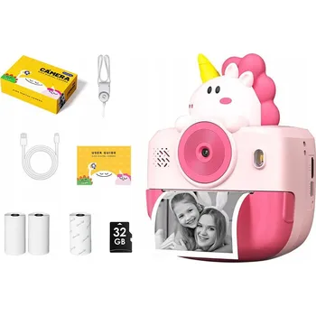 Digitální kompakt Instantní fotoaparát pro děti Digitální HRY Tisk BT z telefonu XREC K22