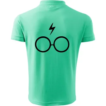 Pánská košile Harry - Brýle - Polokošile pánská Pique Polo 203 - 3XL ( Mátová )