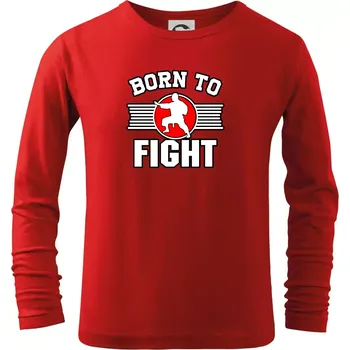 Judo Born to fight - Triko dětské Long Sleeve - 146 cm/10 let ( Červená )