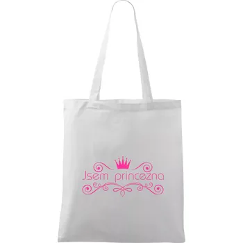 Jsem princezna - Vintage - Taška bavlněná - 42 x 38 cm ( Bílá )