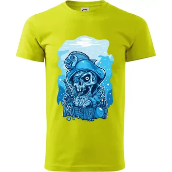 Starý mořský vlk - Klasické pánské triko vyšší gramáže - M ( Limetková )