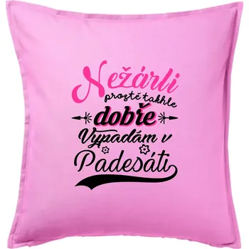 Polštář Nežárli - 50 - Polštář 50x50 - 50x50 - Pouze potah ( Růžová )