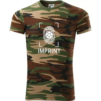 Pánské tričko Házená imprint - Army CAMOUFLAGE - M ( Hnědý maskáč )