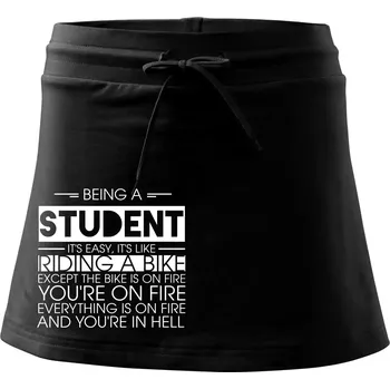 Dámská sukně Being a student - bike - Sportovní sukně - two in one - M ( Černá )