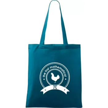 The First Mathematical - Taška bavlněná - 42 x 38 cm ( Petrolejová )