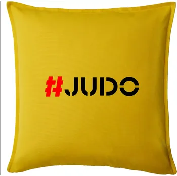 Polštář Judo Hashtag - Polštář 50x50 - 50x50 - Pouze potah ( Žlutá )