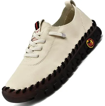 Dámské tenisky Ortopedické tenisky slip-on – pohodlná pracovní obuv pro ženy Barva: Béžová, Velikost: 43