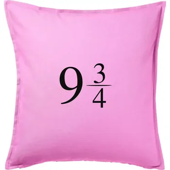 Polštář Harry - Nástupiště 9 a třičtvrtě - Polštář 50x50 - 50x50 - Pouze potah ( Růžová )