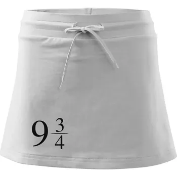 Dámská sukně Harry - Nástupiště 9 a třičtvrtě - Sportovní sukně - two in one - M ( Bílá )
