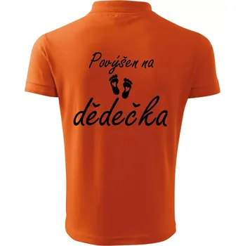 Pánská košile Povýšen na dědečka - Polokošile pánská Pique Polo 203 - 5XL ( Oranžová )