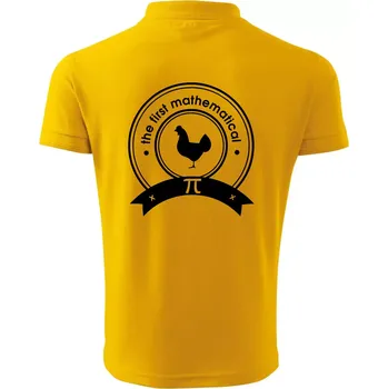 Pánská košile The First Mathematical - Polokošile pánská Pique Polo 203 - 4XL ( Žlutá )