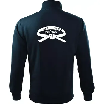 Pánská mikina Judo eat repeat - Mikina bez kapuce Adventure - XL ( Námořní modrá (velmi tmavá - téměř černá) )