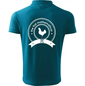 Pánská košile The First Mathematical - Polokošile pánská Pique Polo 203 - 4XL ( Tmavý tyrkys )