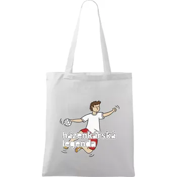 Házenkářská legenda - Taška bavlněná - 42 x 38 cm ( Bílá )