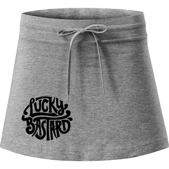 Dámská sukně Lucky Bastard - Sportovní sukně - two in one - XL ( Tmavě šedý melír )