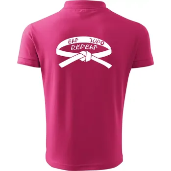 Pánská košile Judo eat repeat - Polokošile pánská Pique Polo 203 - 3XL ( Purpurová )