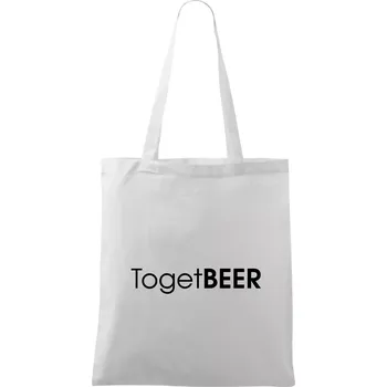 Pivní nápisy TogetBEER - Taška bavlněná - 42 x 38 cm ( Bílá )
