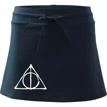 Dámská sukně Harry - symbol relikvie - Sportovní sukně - two in one - XS ( Námořní modrá (velmi tmavá - téměř černá) )