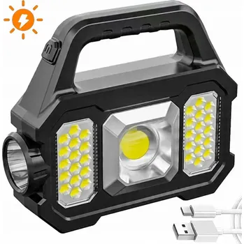 Svítilna SOLÁRNÍ SVÍTILNA POWERBANKA AKUMULÁTOR MULTIFUNKČNÍ