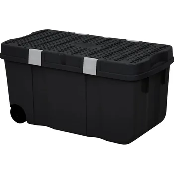 KONTEJNER / KUFR NA DVOU KOLECH ČERNÝ 100L WHAM