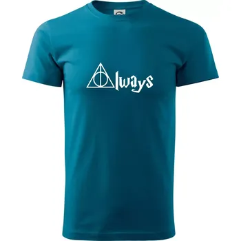 Harry - Always - Klasické pánské triko vyšší gramáže - S ( Petrolejová )