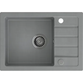 Granitový dřez Jednokomorový granitový dřez Quadron Jerry 116, černý