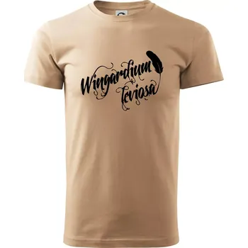 Pánské tričko Harry - Wingardium Leviosa - Klasické pánské triko vyšší gramáže - S ( Písková )