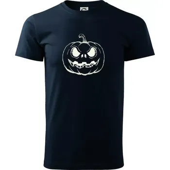 Dýně sketch - Triko extra velké (5-8XL) - 8XL ( Námořní modrá (velmi tmavá - téměř černá) )