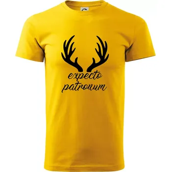 Pánské tričko Harry - Expecto patronum - Klasické pánské triko vyšší gramáže - XS ( Žlutá )