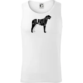 Vlkodav nápis v těle - Tílko pánské Core - XL ( Bílá )