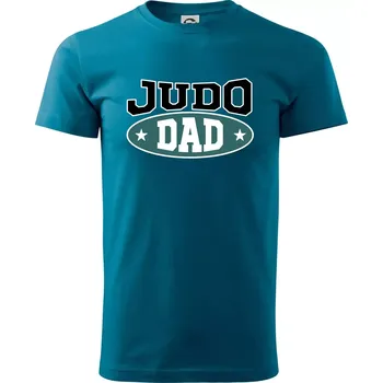Judo Dad - Klasické pánské triko vyšší gramáže - S ( Petrolejová )
