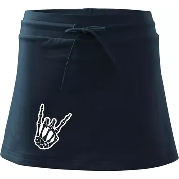 Dámská sukně Rock ruka - Sportovní sukně - two in one - XL ( Námořní modrá (velmi tmavá - téměř černá) )