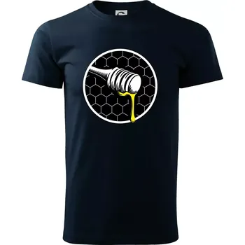 Včelařův med - Triko extra velké (5-8XL) - 8XL ( Námořní modrá (velmi tmavá - téměř černá) )