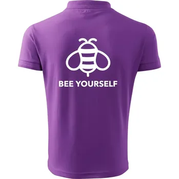 Pánská košile Bee yourself - Polokošile pánská Pique Polo 203 - 4XL ( Fialová )