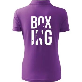 Nápis Boxing - Polokošile dámská Pique Polo - M ( Fialová )