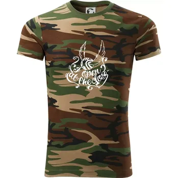 Pánské tričko Harry - Zlatonka - Army CAMOUFLAGE - 3XL ( Hnědý maskáč )