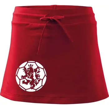 Dámská sukně Házená míč lev - Sportovní sukně - two in one - XL ( Červená )