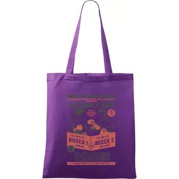 Classic Boxing - Taška bavlněná - 42 x 38 cm ( Fialová )