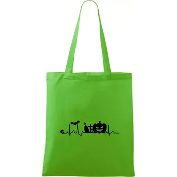 EKG Halloween - Taška bavlněná - 42 x 38 cm ( Apple Green )